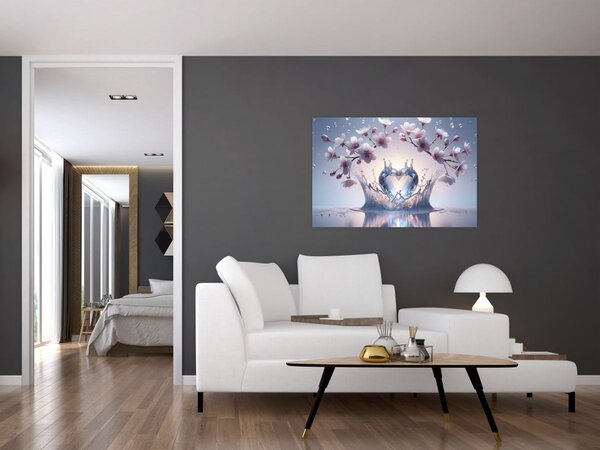 Slika - Dijamantno srce (90x60 cm)