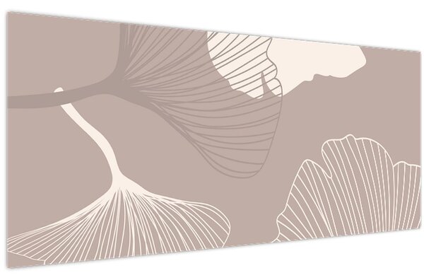 Slika - Bež lišće N⁰1 (120x50 cm)