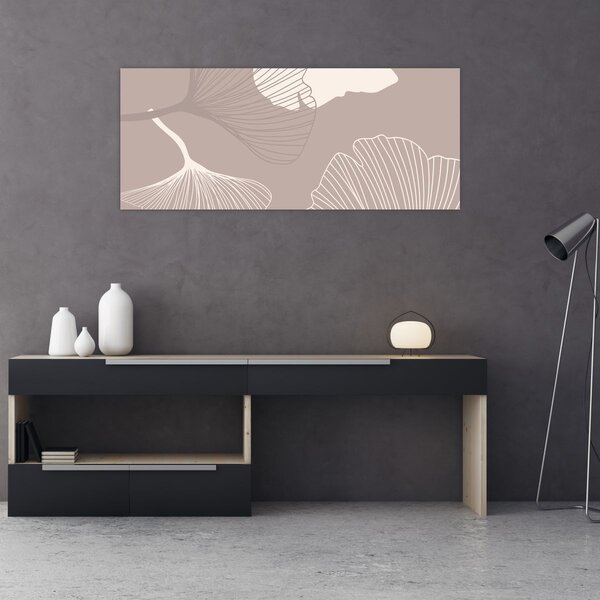Slika - Bež lišće N⁰1 (120x50 cm)