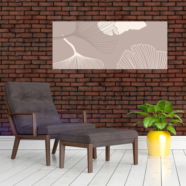 Slika - Bež lišće N⁰1 (120x50 cm)
