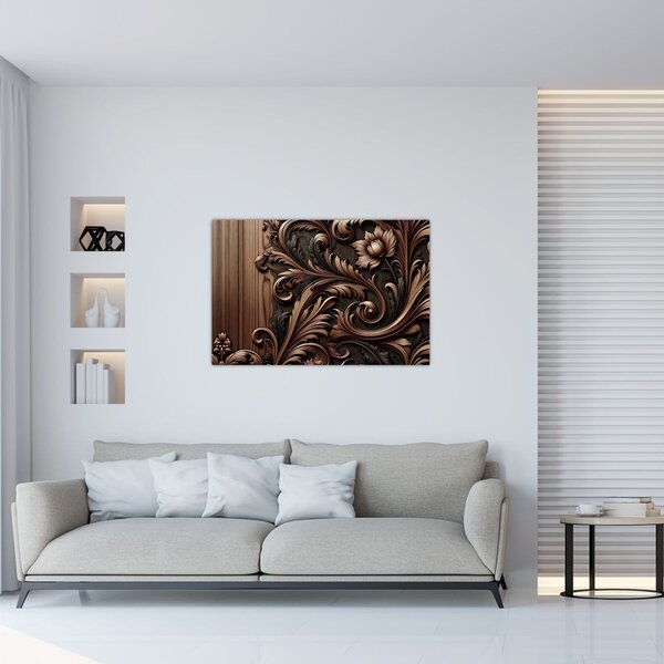 Slika - Uzorak iz drva (90x60 cm)