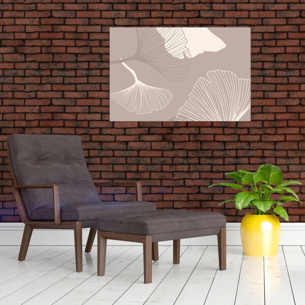 Slika - Bež lišće N⁰1 (90x60 cm)