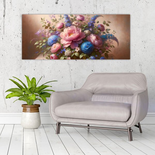 Slika - Stol pun cvijeća (120x50 cm)