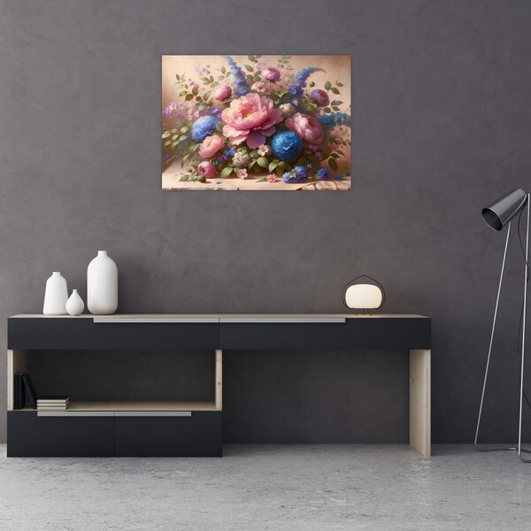 Slika - Stol pun cvijeća (70x50 cm)