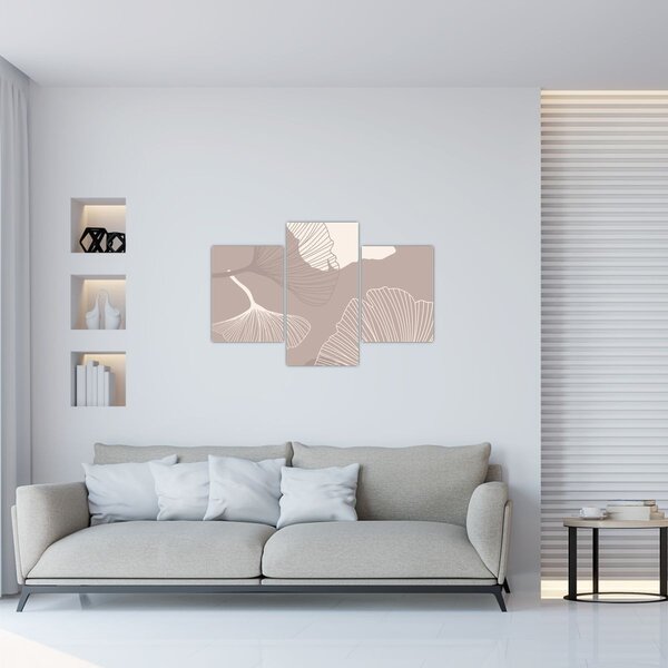 Slika - Bež lišće N⁰1 (90x60 cm)