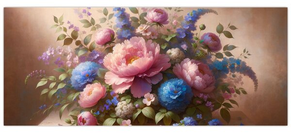Slika - Stol pun cvijeća (120x50 cm)