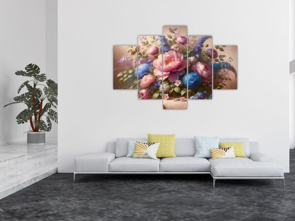 Slika - Stol pun cvijeća (150x105 cm)
