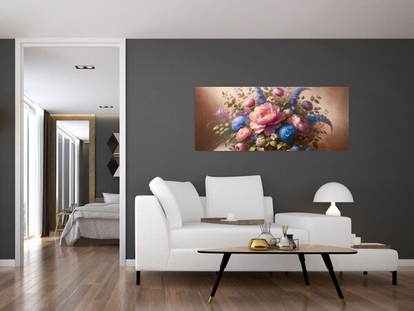 Slika - Stol pun cvijeća (120x50 cm)