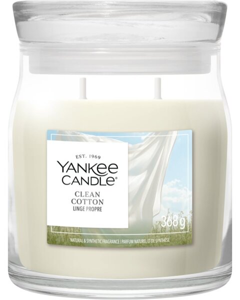 Yankee Candle Clean Cotton mirisna svijeća Signature 368 g
