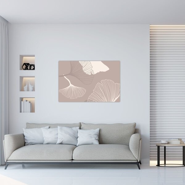 Slika - Bež lišće N⁰1 (90x60 cm)