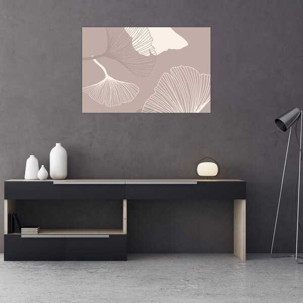 Slika - Bež lišće N⁰1 (90x60 cm)
