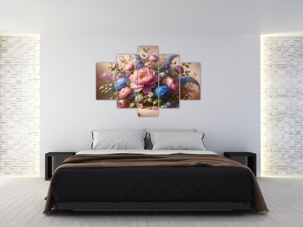 Slika - Stol pun cvijeća (150x105 cm)