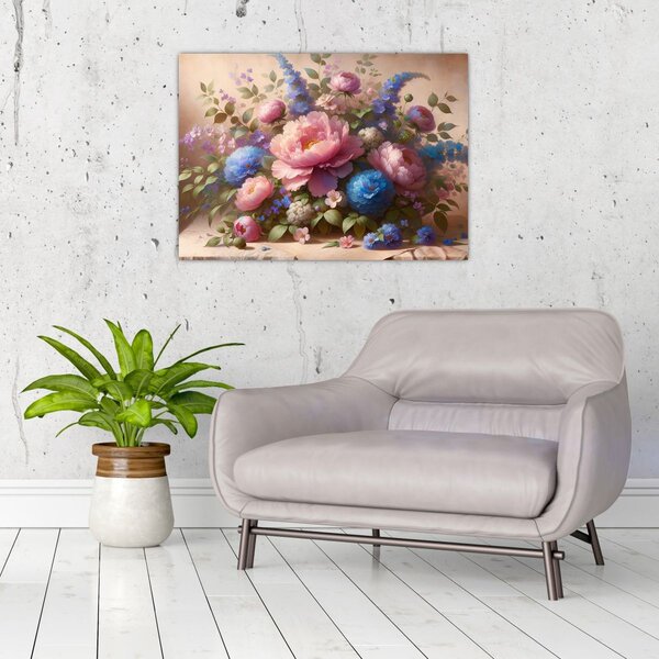Slika - Stol pun cvijeća (70x50 cm)