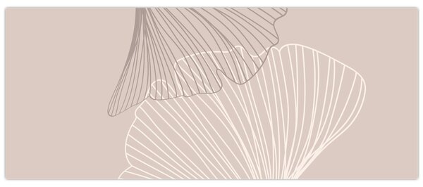 Slika - Bež lišće N⁰2 (120x50 cm)