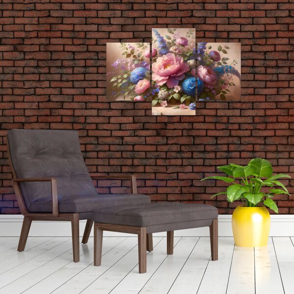 Slika - Stol pun cvijeća (90x60 cm)