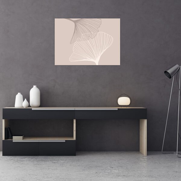 Slika - Bež lišće N⁰2 (70x50 cm)