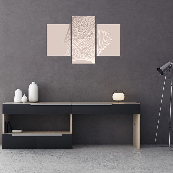 Slika - Bež lišće N⁰2 (90x60 cm)