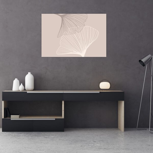 Slika - Bež lišće N⁰2 (90x60 cm)
