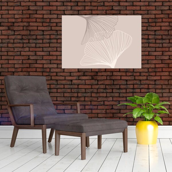 Slika - Bež lišće N⁰2 (90x60 cm)
