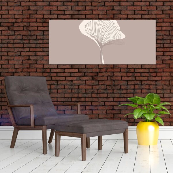 Slika - Bež lišće N⁰3 (120x50 cm)