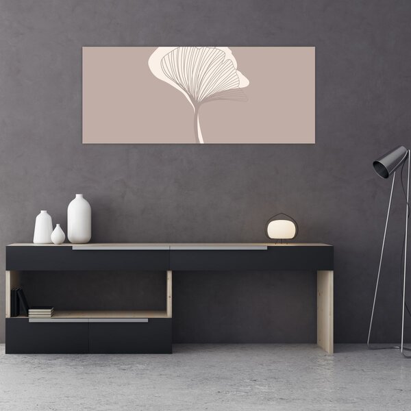 Slika - Bež lišće N⁰3 (120x50 cm)