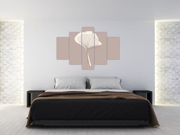Slika - Bež lišće N⁰3 (150x105 cm)