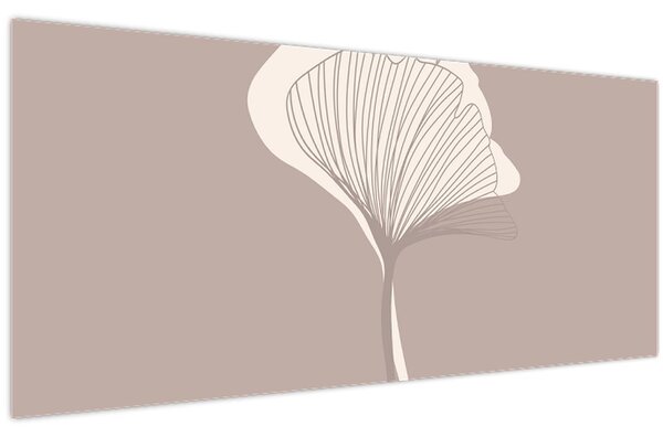 Slika - Bež lišće N⁰3 (120x50 cm)