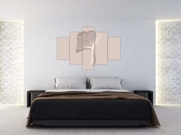 Slika - Bež lišće N⁰4 (150x105 cm)