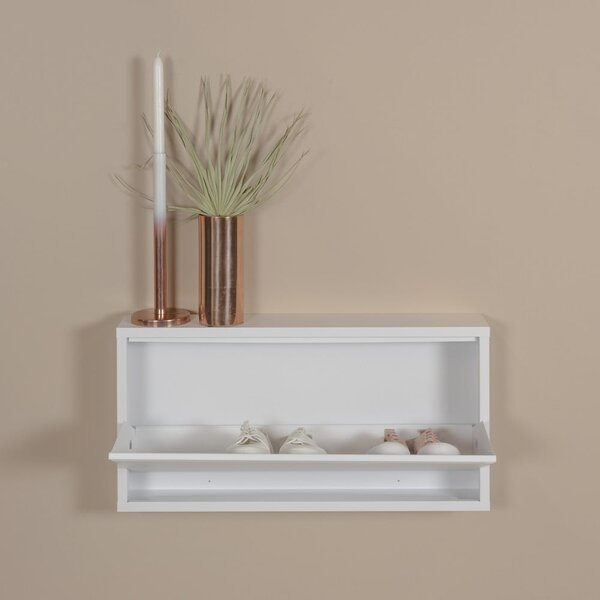 Bijeli metalni preklopni ormarić za cipele 75x37,5x12,5 cm Billy – Spinder Design