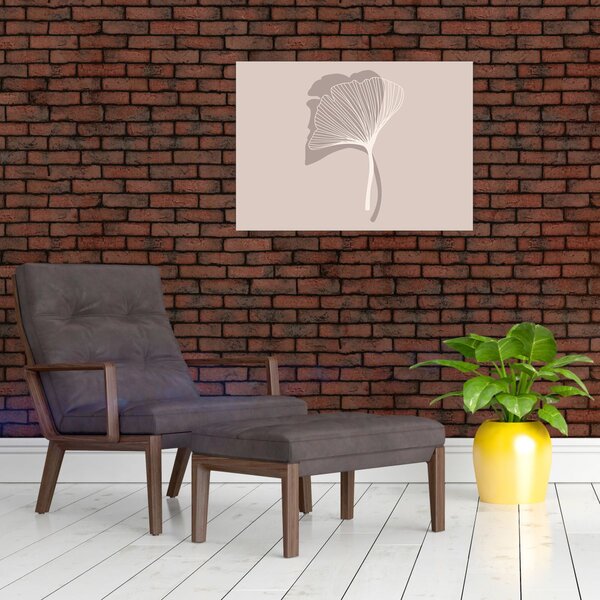 Slika - Bež lišće N⁰4 (70x50 cm)