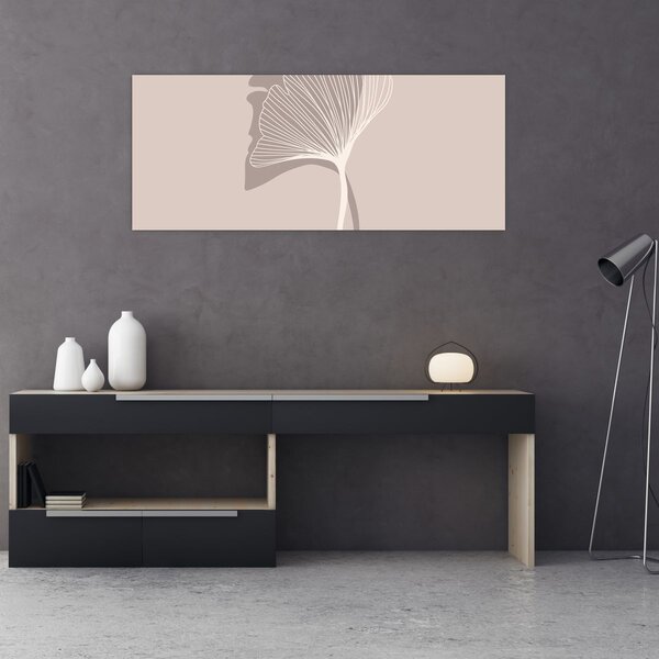 Slika - Bež lišće N⁰4 (120x50 cm)