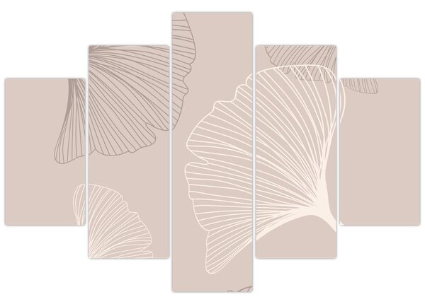 Slika - Bež lišće N⁰6 (150x105 cm)