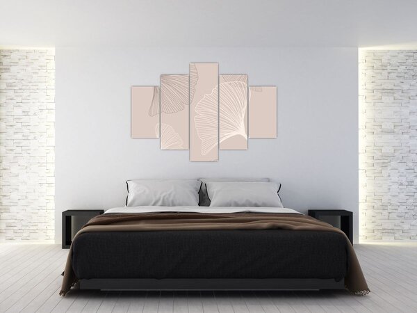 Slika - Bež lišće N⁰6 (150x105 cm)