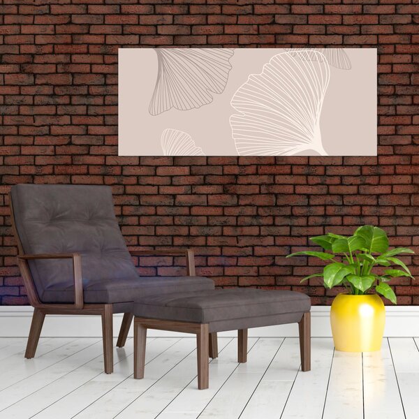 Slika - Bež lišće N⁰6 (120x50 cm)