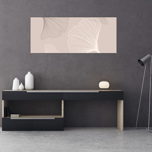 Slika - Bež lišće N⁰6 (120x50 cm)