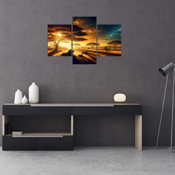 Slika - Lavovi u odmoru (90x60 cm)