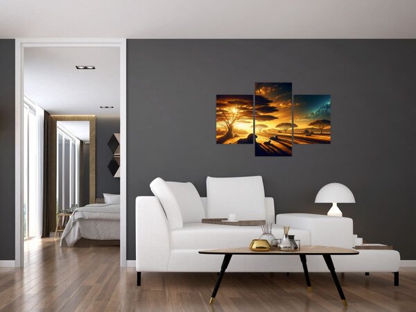 Slika - Lavovi u odmoru (90x60 cm)