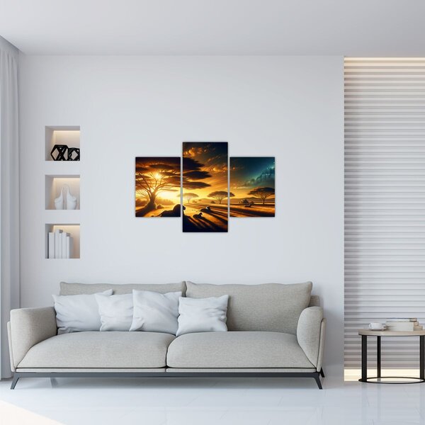 Slika - Lavovi u odmoru (90x60 cm)