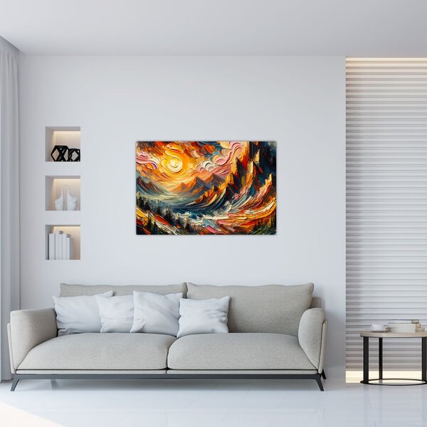 Slika - Planine okupane suncem (90x60 cm)