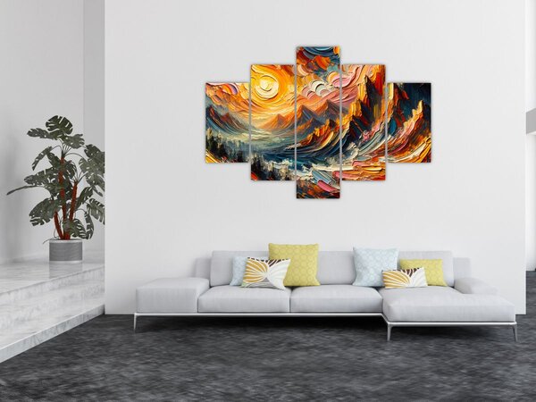 Slika - Planine okupane suncem (150x105 cm)