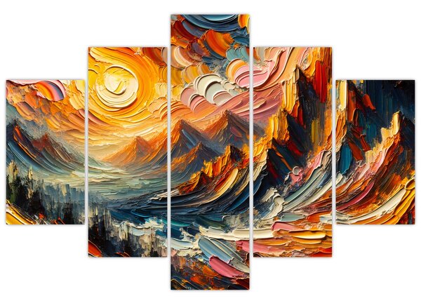Slika - Planine okupane suncem (150x105 cm)