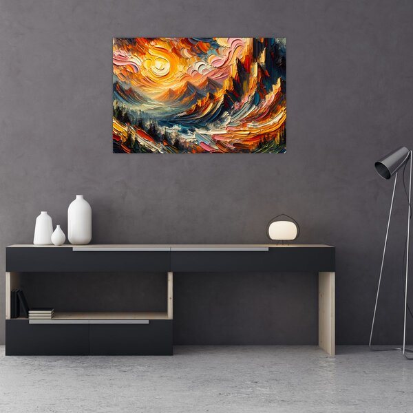 Slika - Planine okupane suncem (90x60 cm)