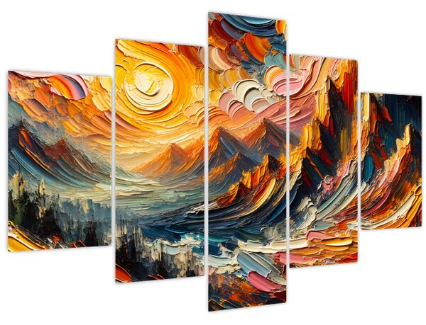 Slika - Planine okupane suncem (150x105 cm)