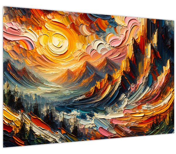 Slika - Planine okupane suncem (90x60 cm)
