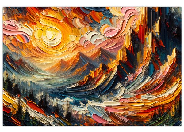 Slika - Planine okupane suncem (90x60 cm)
