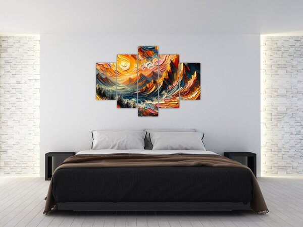 Slika - Planine okupane suncem (150x105 cm)
