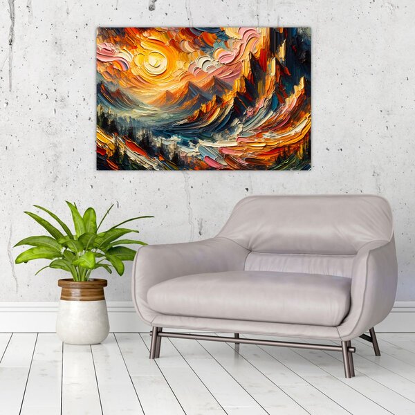 Slika - Planine okupane suncem (90x60 cm)