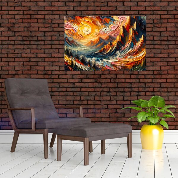 Slika - Planine okupane suncem (90x60 cm)