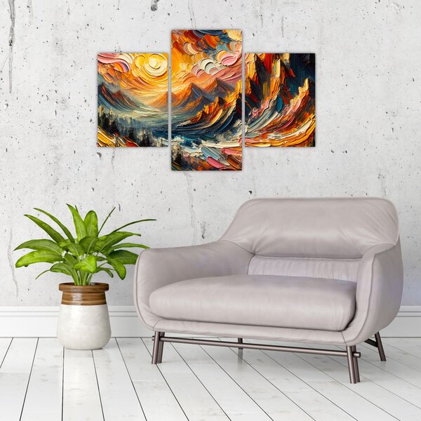 Slika - Planine okupane suncem (90x60 cm)