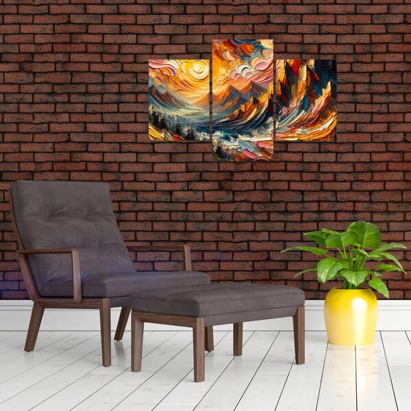 Slika - Planine okupane suncem (90x60 cm)